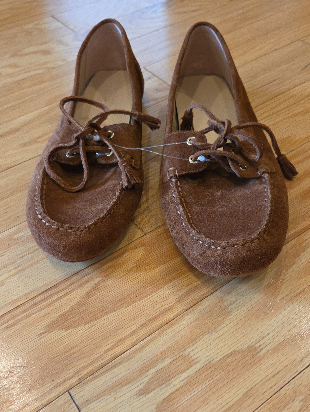 J. Crew Suede Driving Loafers In English Saddle - Picture 11 of 15